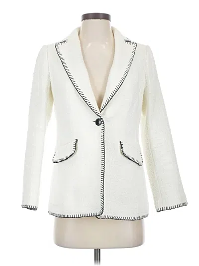 Pre-owned Talbots Blazer Jacket In Ivory