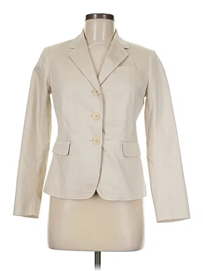 Pre-owned Talbots Blazer Jacket In Ivory