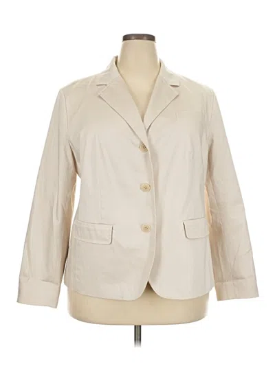Pre-owned Talbots Blazer Jacket In Ivory