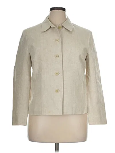 Pre-owned Talbots Blazer Jacket In Ivory
