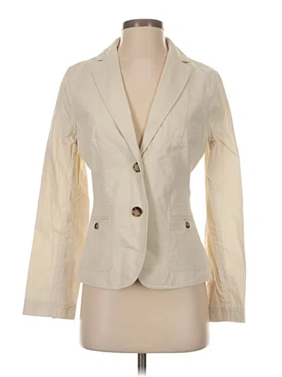 Pre-owned Talbots Blazer Jacket In Ivory