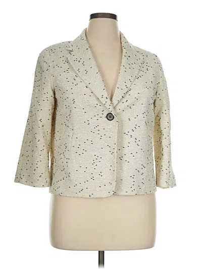 Pre-owned Talbots Blazer Jacket In Ivory