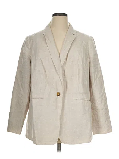 Pre-owned Talbots Blazer Jacket In Ivory