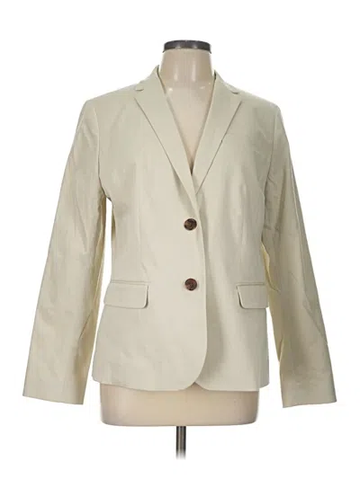 Pre-owned Talbots Blazer Jacket In Ivory