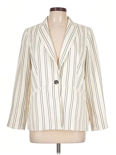 Pre-owned Talbots Blazer Jacket In Ivory