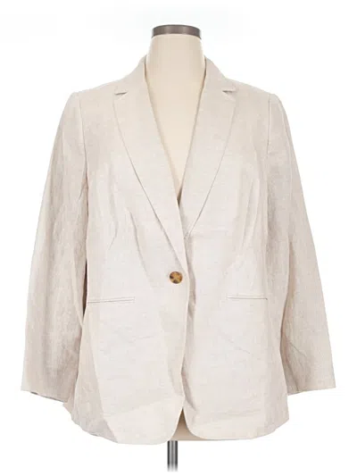 Pre-owned Talbots Blazer Jacket In Ivory