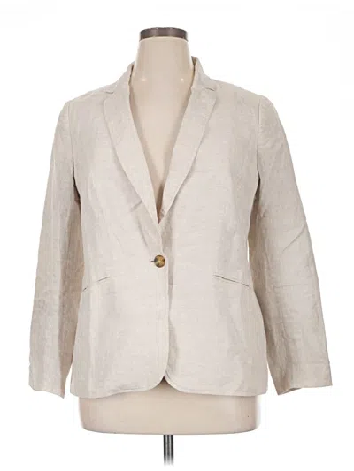 Pre-owned Talbots Blazer Jacket In Ivory