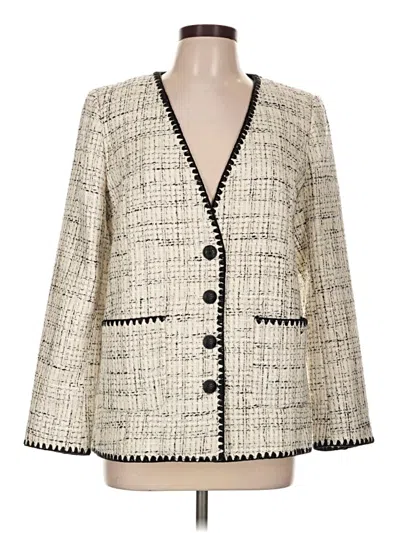 Pre-owned Talbots Blazer Jacket In Ivory
