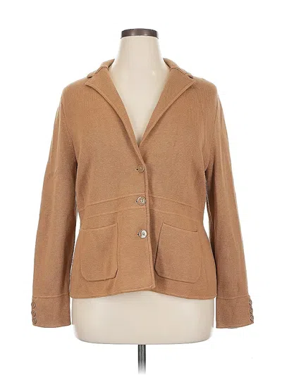 Pre-owned Talbots Blazer Jacket In Orange