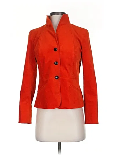 Pre-owned Talbots Blazer Jacket In Orange
