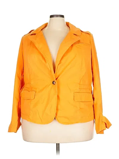 Pre-owned Talbots Blazer Jacket In Orange