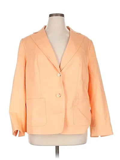Pre-owned Talbots Blazer Jacket In Orange