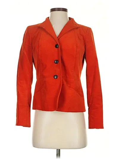 Pre-owned Talbots Blazer Jacket In Orange