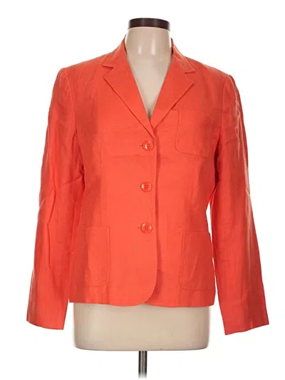 Pre-owned Talbots Blazer Jacket In Orange