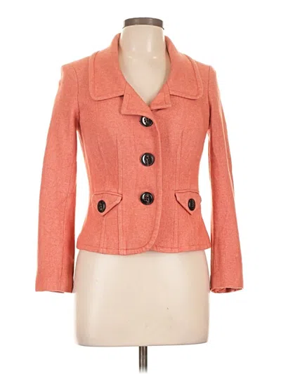Pre-owned Talbots Blazer Jacket In Orange