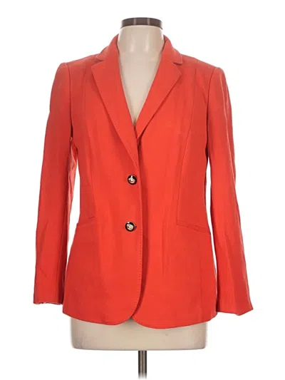 Pre-owned Talbots Blazer Jacket In Orange