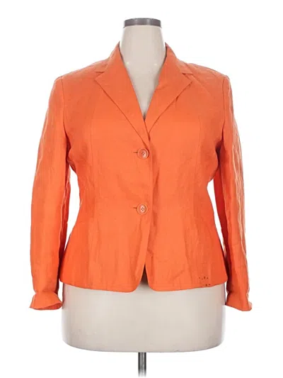 Pre-owned Talbots Blazer Jacket In Orange