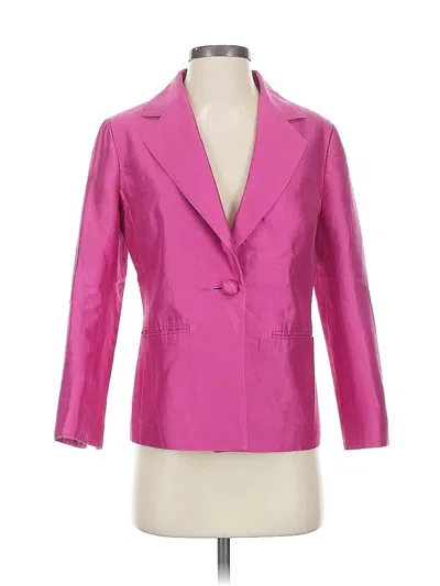 Pre-owned Talbots Blazer Jacket In Pink