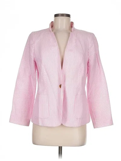 Pre-owned Talbots Blazer Jacket In Pink