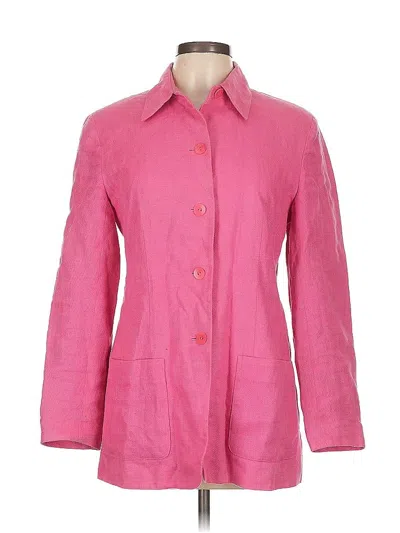 Pre-owned Talbots Blazer Jacket In Pink
