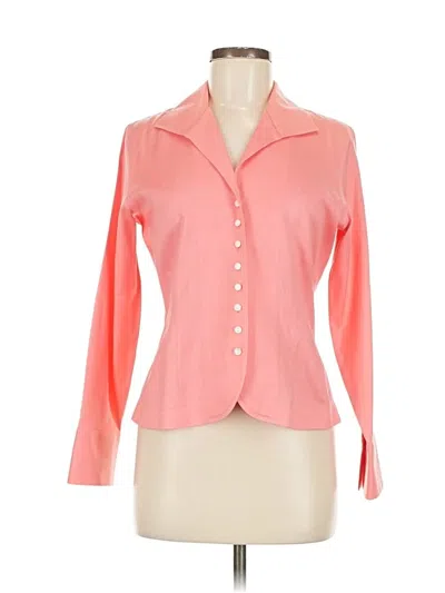 Pre-owned Talbots Blazer Jacket In Pink