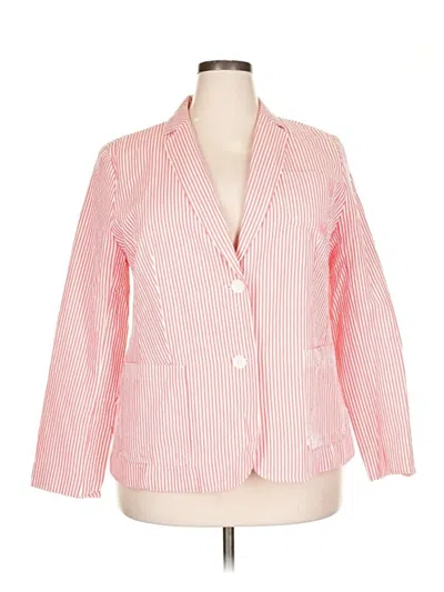 Pre-owned Talbots Blazer Jacket In Pink