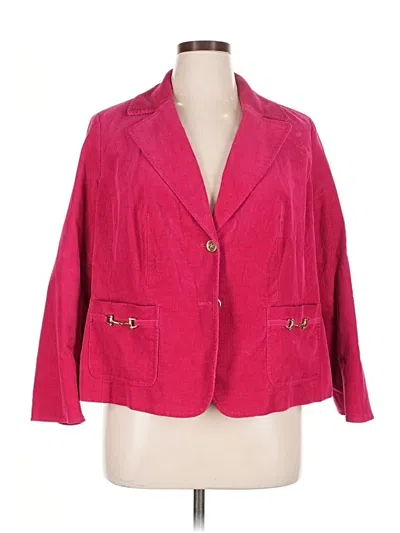 Pre-owned Talbots Blazer Jacket In Pink