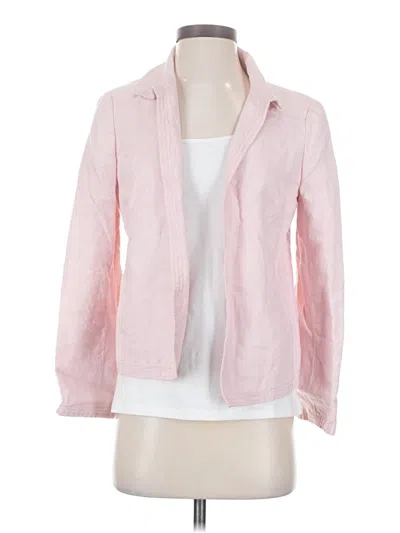 Pre-owned Talbots Blazer Jacket In Pink
