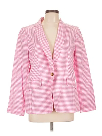 Pre-owned Talbots Blazer Jacket In Pink