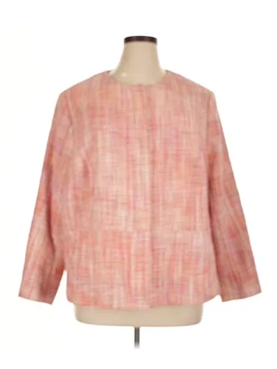 Pre-owned Talbots Blazer Jacket In Pink