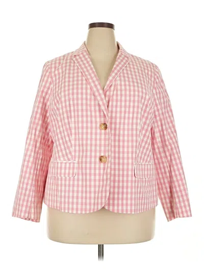Pre-owned Talbots Blazer Jacket In Pink