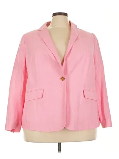 Pre-owned Talbots Blazer Jacket In Pink