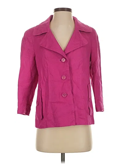 Pre-owned Talbots Blazer Jacket In Pink