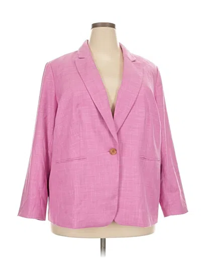 Pre-owned Talbots Blazer Jacket In Pink