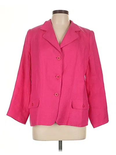 Pre-owned Talbots Blazer Jacket In Pink