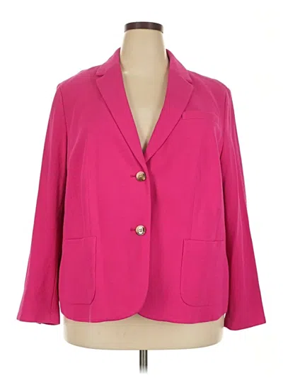 Pre-owned Talbots Blazer Jacket In Pink