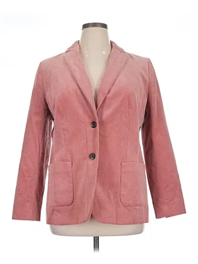 Pre-owned Talbots Blazer Jacket In Pink