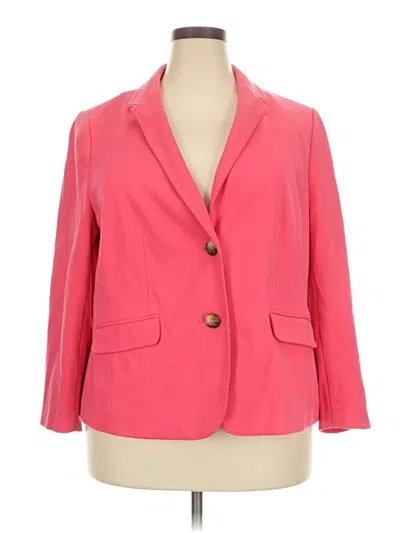 Pre-owned Talbots Blazer Jacket In Pink