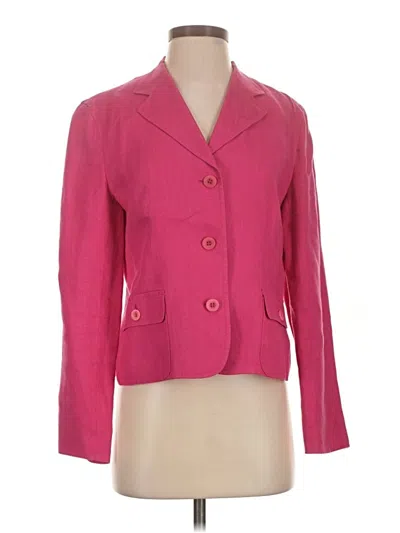 Pre-owned Talbots Blazer Jacket In Pink
