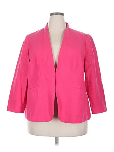 Pre-owned Talbots Blazer Jacket In Pink