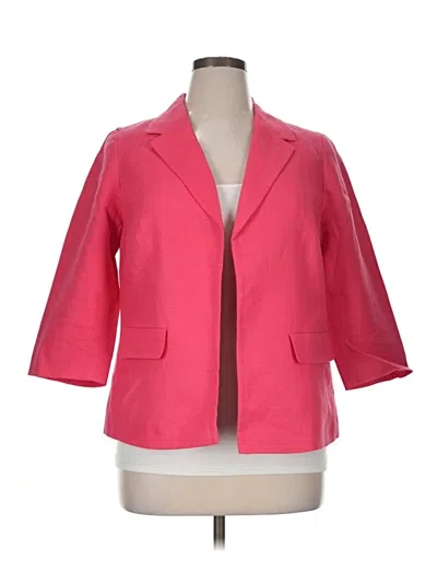 Pre-owned Talbots Blazer Jacket In Pink