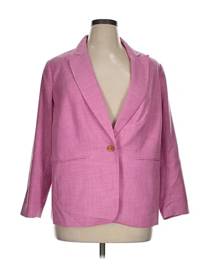 Pre-owned Talbots Blazer Jacket In Pink