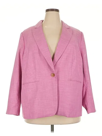 Pre-owned Talbots Blazer Jacket In Pink