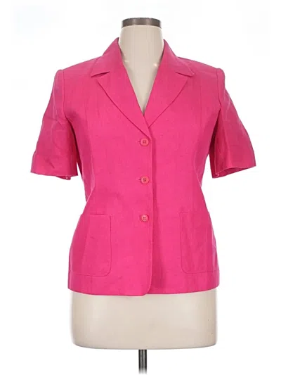 Pre-owned Talbots Blazer Jacket In Pink