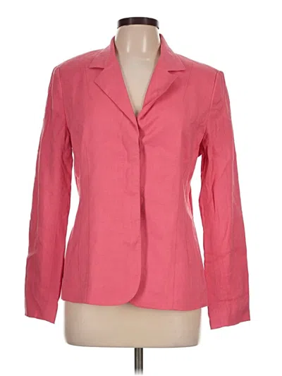 Pre-owned Talbots Blazer Jacket In Pink