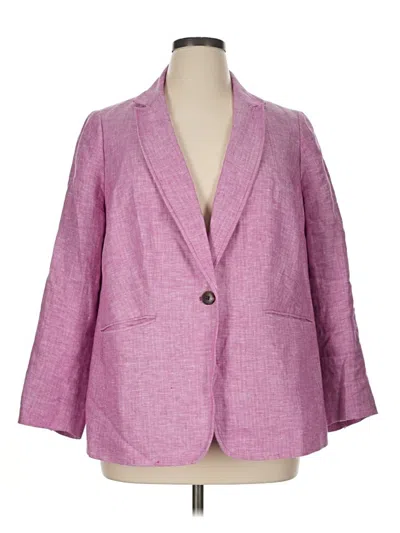 Pre-owned Talbots Blazer Jacket In Pink