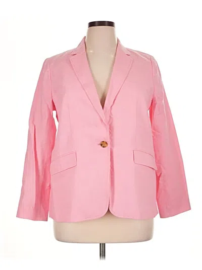 Pre-owned Talbots Blazer Jacket In Pink