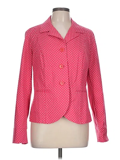 Pre-owned Talbots Blazer Jacket In Pink