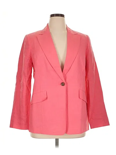 Pre-owned Talbots Blazer Jacket In Pink