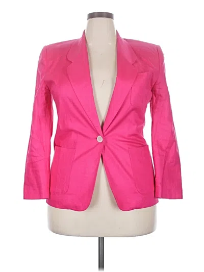 Pre-owned Talbots Blazer Jacket In Pink